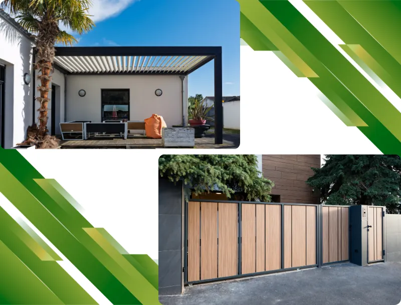 Pergola, portail et automatisme-Boutonnet Rénov-entreprise de rénovation-renovation d'ampleur-travaux-artisan-rénovation intérieure-salle de bain-isolation-chauffage-terrasse-Combrailles-Saint-Nectaire-Clermont-Ferrand-Puy-de-Dôme